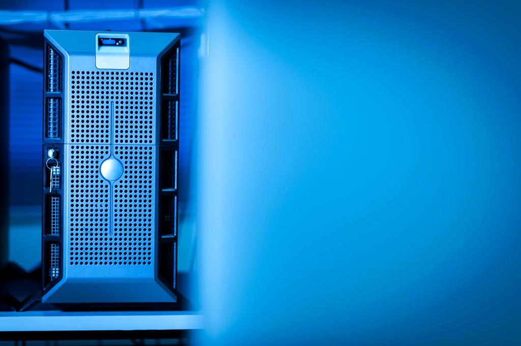 Modern cloud infrastructure with servers and data visualization